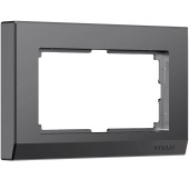 Рамка для двойной розетки Werkel Stark графит матовый W0081864