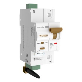 Умный автоматический выключатель 1 P 63 A C 6 kA Werkel W1001P6301