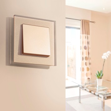 Выключатель 1-клавишный Werkel шампань W1110011-2