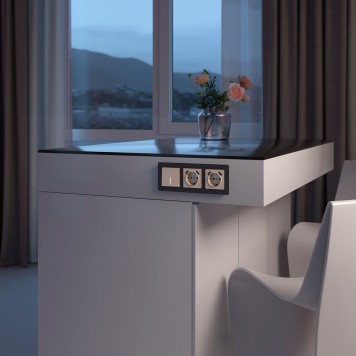 Выключатель 1-клавишный с подсветкой Werkel айвори акрил W1110143-2