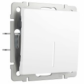 Выключатель 1-клавишный с подсветкой Werkel белый матовый W1110161