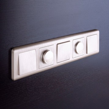 Выключатель 1-клавишный проходной Werkel перламутровый рифленый W1112013-4