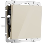 Выключатель 1-клавишный проходной Werkel айвори акрил W1112043