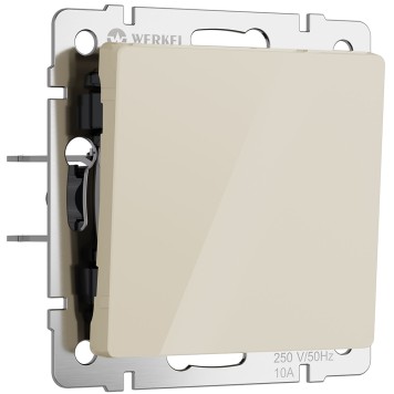 Выключатель 1-клавишный проходной Werkel айвори акрил W1112043
