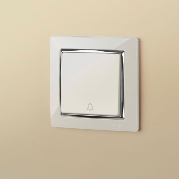 Кнопка звонка Werkel слоновая кость W1114503-2