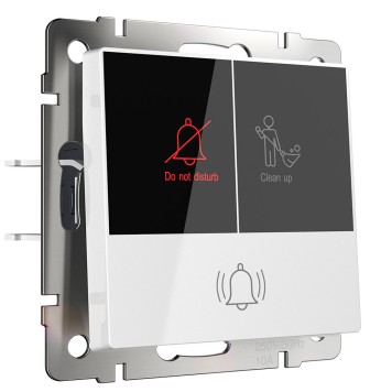 Кнопка звонка с индикацией для отелей Werkel белый W1114601