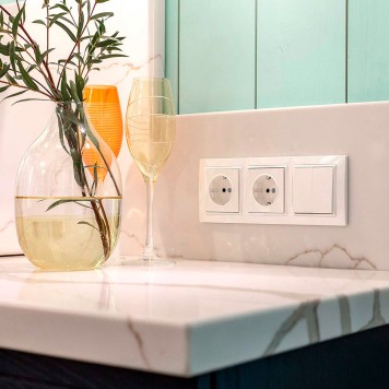 Выключатель 2-клавишный Werkel белый W1120001-2