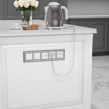 Выключатель 2-клавишный Werkel белый W1120001-5