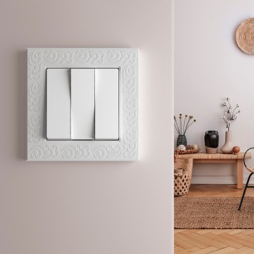 Выключатель 3-клавишный Werkel белый W1130001-3