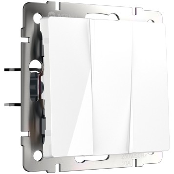 Выключатель 3-клавишный Werkel белый W1130001