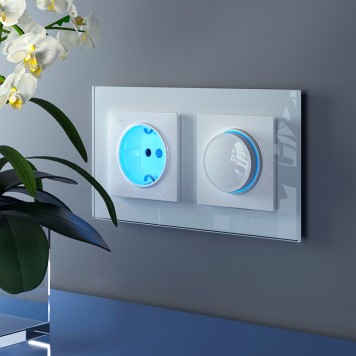 Диммер с подсветкой Werkel белый W1142101-4