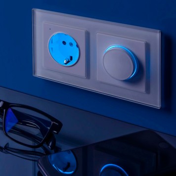 Диммер с подсветкой Werkel белый W1142101-7