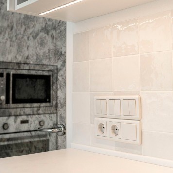 Розетка с заземлением Werkel перламутровый рифленый W1171013-3