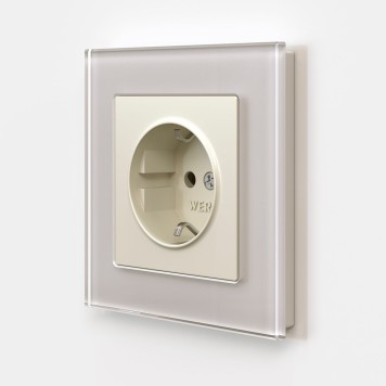 Розетка с заземлением Werkel айвори матовый W1171062-5