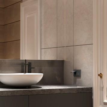 Розетка с заземлением, крышкой и шторками Werkel графит матовый W1171264-2