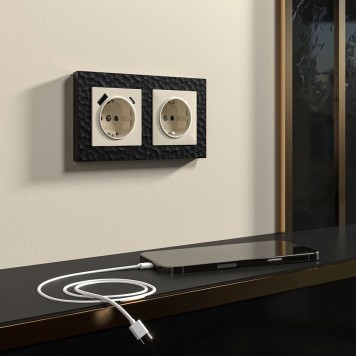 Розетка с заземлением Werkel слоновая кость W1171303-11