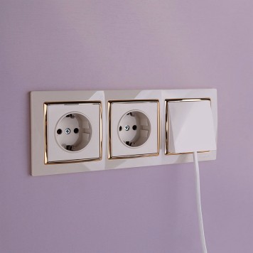 Розетка с заземлением Werkel слоновая кость W1171303-13