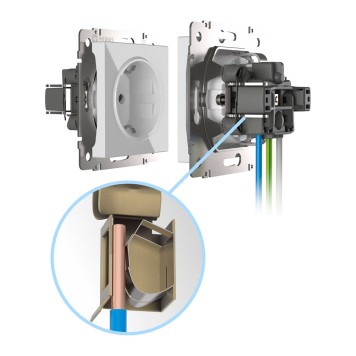 Розетка с заземлением Werkel слоновая кость W1171303-16