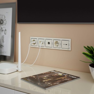 Розетка с заземлением Werkel слоновая кость W1171303-9