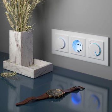 Розетка с подсветкой Werkel белый W1171401-1