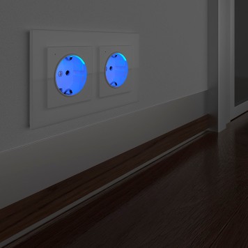 Розетка с подсветкой Werkel белый W1171401-3