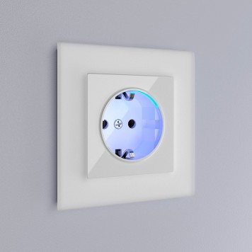 Розетка с подсветкой Werkel белый W1171401-6