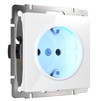 Розетка с подсветкой Werkel белый W1171401
