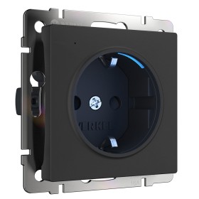 Розетка с подсветкой Werkel черный матовый W1171408