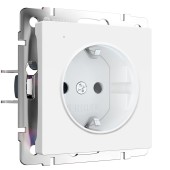 Розетка с подсветкой Werkel белый матовый W W1171461