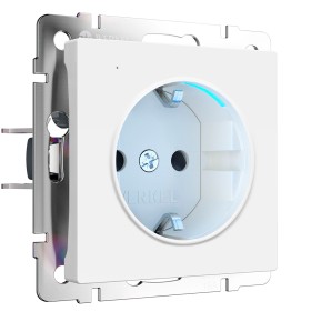 Розетка с подсветкой Werkel белый матовый W1171461