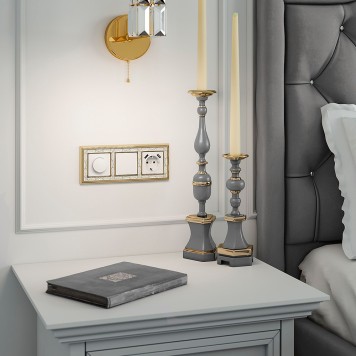 Розетка с заземлением, шторками и USBх2 Werkel белый W1171501-6