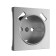 Накладка для розетки USB Werkel серебряный рифленый W1179509