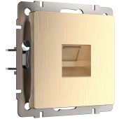 Розетка компьютерная Werkel Ethernet RJ-45 шампань рифленый W1181010 Розетка компьютерная Werkel Ethernet RJ-45 шампань рифленый W1181010