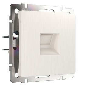 Розетка компьютерная Werkel Ethernet RJ-45 перламутровый рифленый W1181013