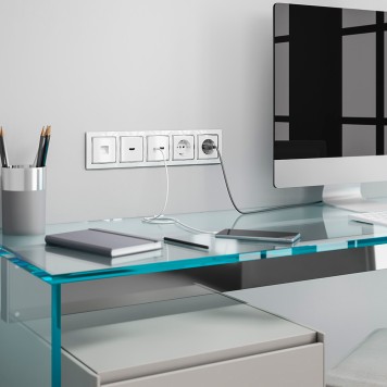 Розетка телефонная Werkel RJ-11 белый W1182001-1