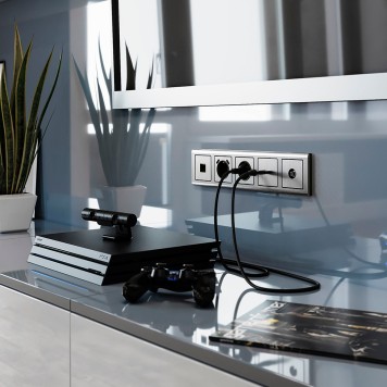 ТВ-розетка оконечная Werkel глянцевый никель W1183002-1