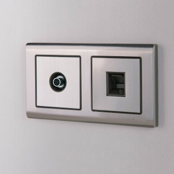 ТВ-розетка оконечная Werkel глянцевый никель W1183002-2