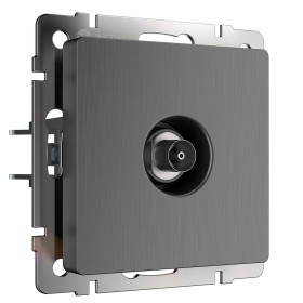 ТВ-розетка оконечная Werkel графит рифленый W1183004