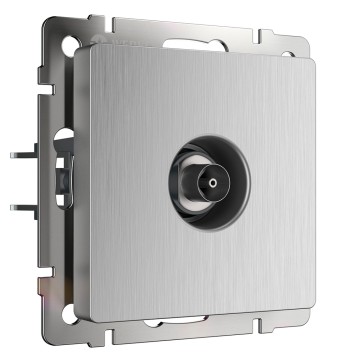 ТВ-розетка оконечная Werkel серебряный рифленый W1183009