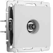 ТВ-розетка оконечная Werkel белый акрил W1183041