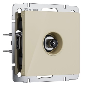 ТВ-розетка оконечная Werkel айвори акрил W1183043