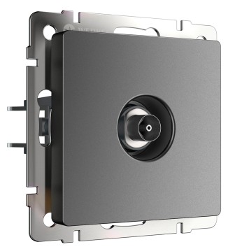 ТВ-розетка оконечная Werkel графит матовый W1183064