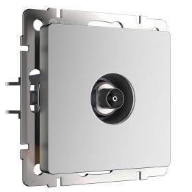 ТВ-розетка оконечная Werkel серебряный матовый W1183065