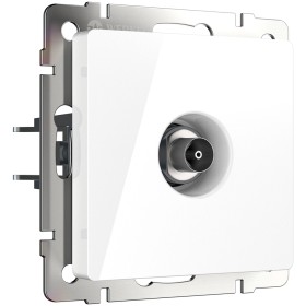 ТВ-розетка проходная Werkel белый W1184001