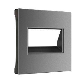 Накладка для двойной розетки Werkel Еthernet RJ-45 графит матовый W1191164