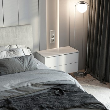 Выключатель 1-клавишный с подсветкой Werkel дымчатый матовый W1210104-2