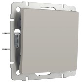 Выключатель 1-клавишный проходной Werkel дымчатый матовый W1212004