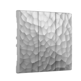 Набор клавиш для выключателя 3-клавишного Werkel Hammer серебряный W1239006