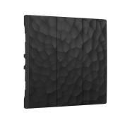 Набор клавиш для выключателя 3-клавишного Werkel Hammer черный W1239008