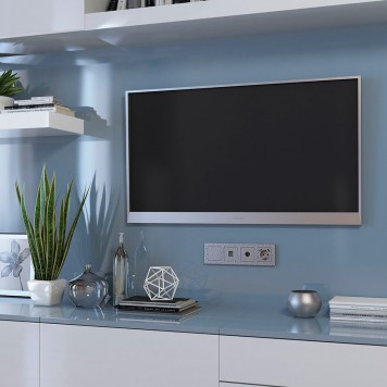 Розетка компьютерная Werkel Ethernet RJ-45 Hammer серебряный W1281006-1